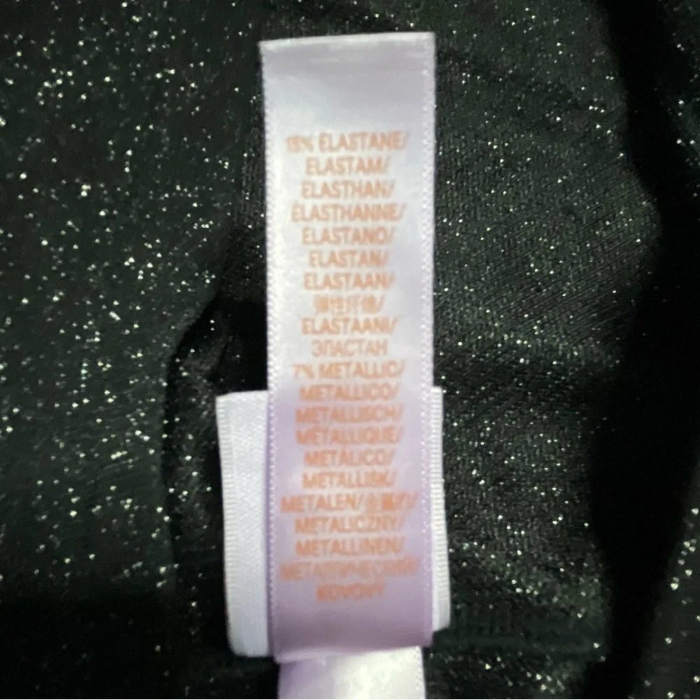 Savage x Fenty Jumpsuit Small Black Glitter Hooded Loungewear Zip Up Stretch - Picture 12 of 14